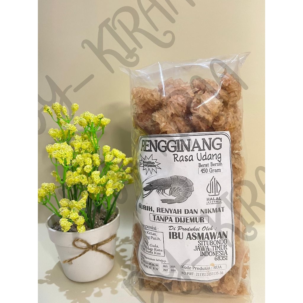 

Rengginang Gurih rasa udang 450gr bentuk bulat Asli Situbondo
