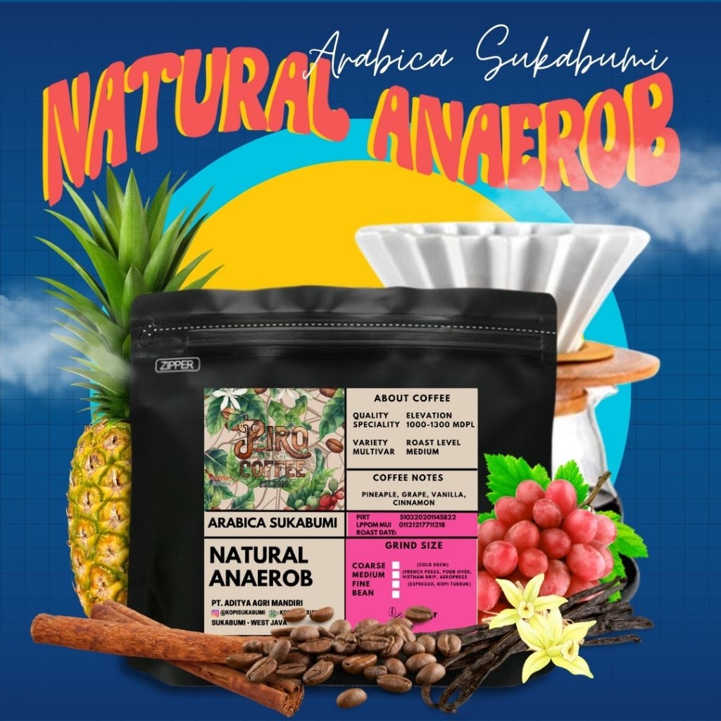 

Arabika Natural Anerob Speciality Coffee Kopi Sukabumi