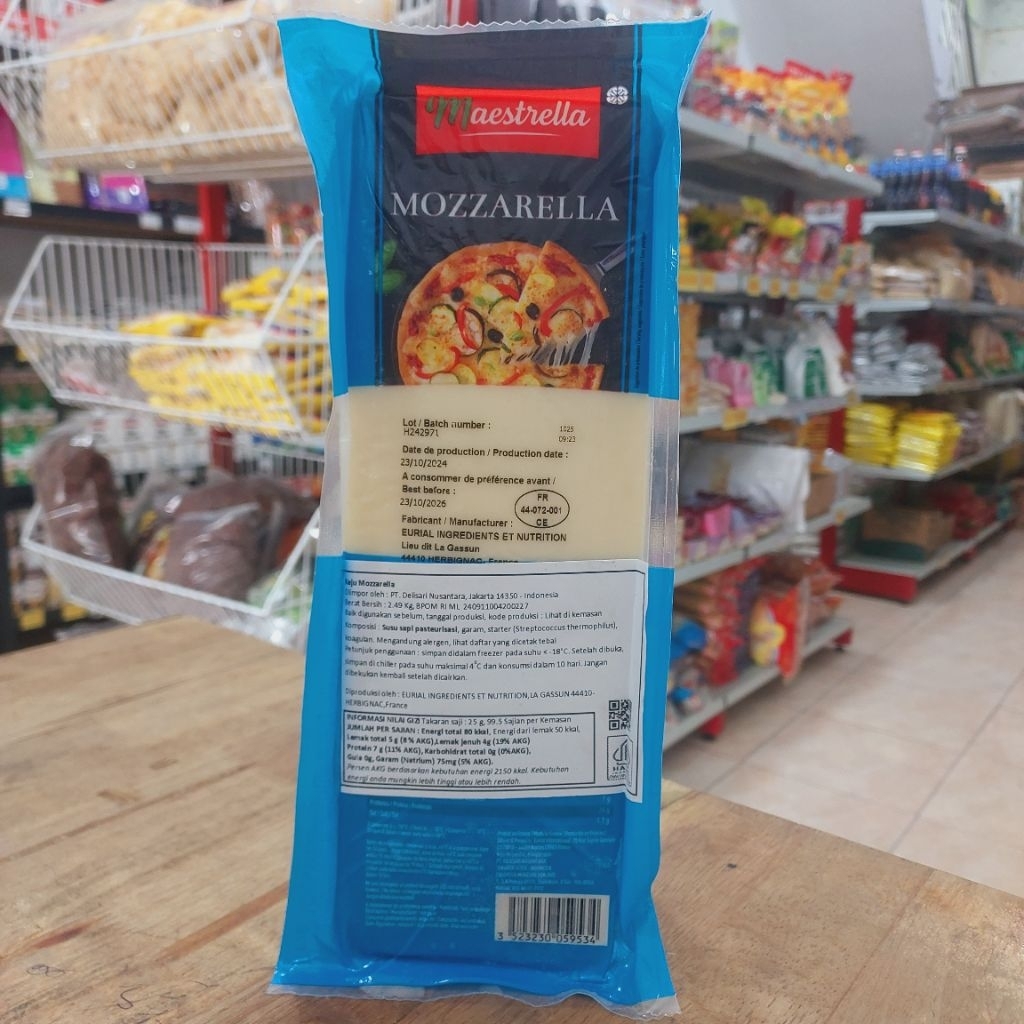

MAESTRELLA MOZZARELLA 2,49 Kg / KEJU MOZZARELLA MAESTRELLA / EURIAL MOZZARELLA CHEESE