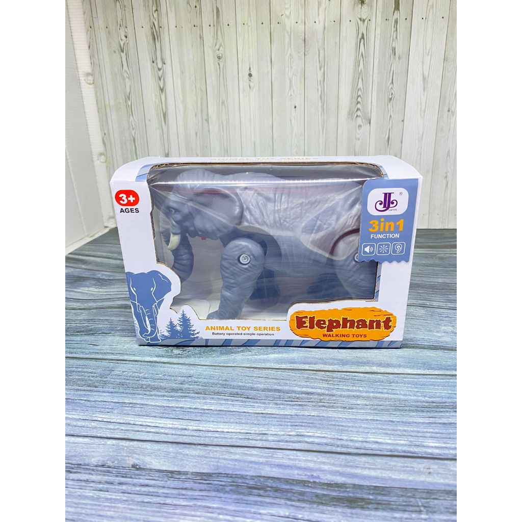 Mainan Gajah Bisa Jalan & Bersuara WALKING ELEPHANT / Mainan Robot Gajah /Gajah Musik Lampu 333-58
