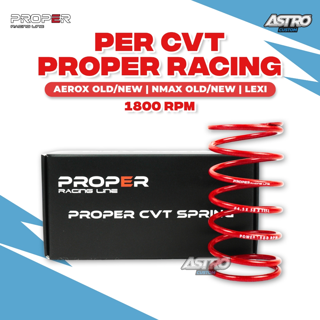 Per CVT 1800 RPM Proper New Nmax Aerox Lexi 155 Old Spring Pulley Kampas Ganda Upgrade CVT Racing