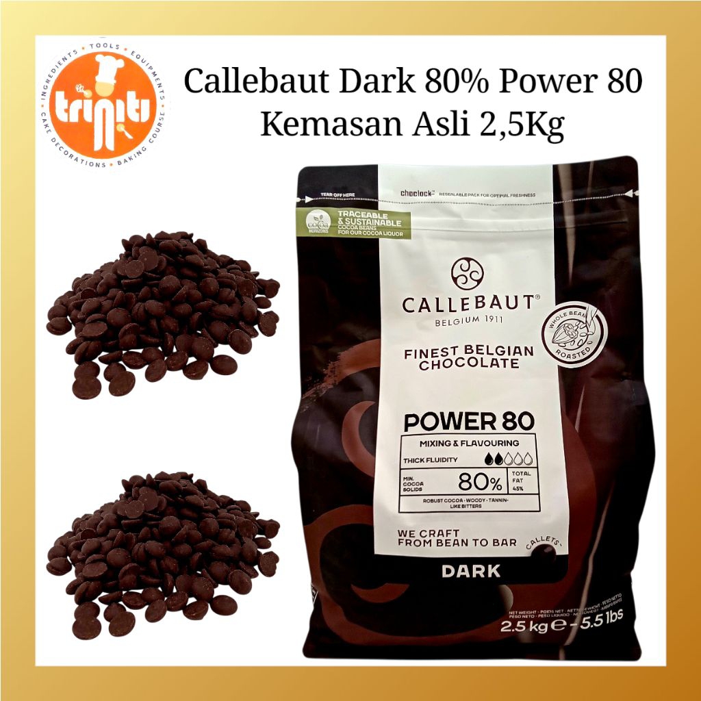 

Callebaut Coverture Dark 80% Kemasan Asli 2,5Kg