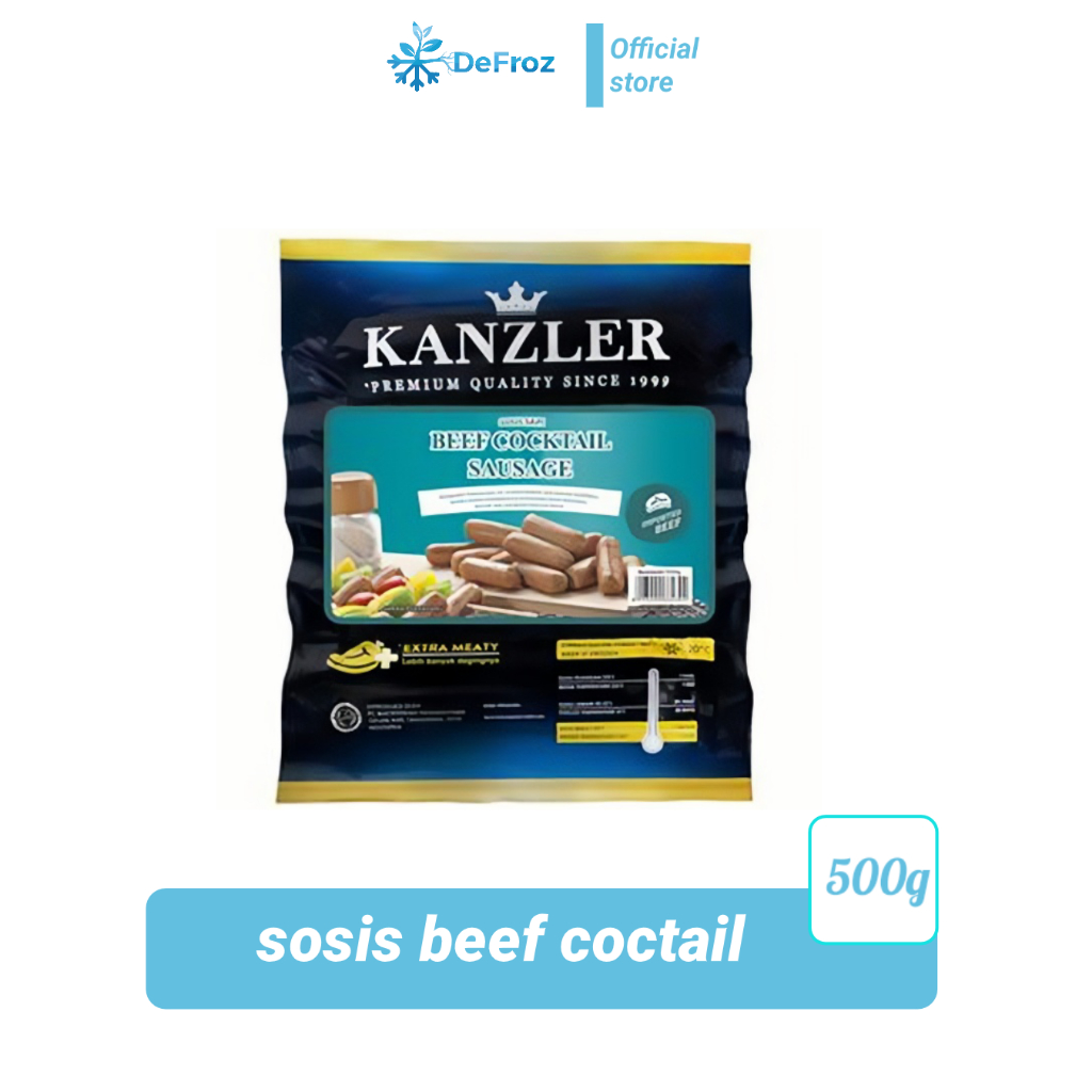 

KANZLER Beef Cocktail Sausage 500gram - Sosis Sapi Kanzler