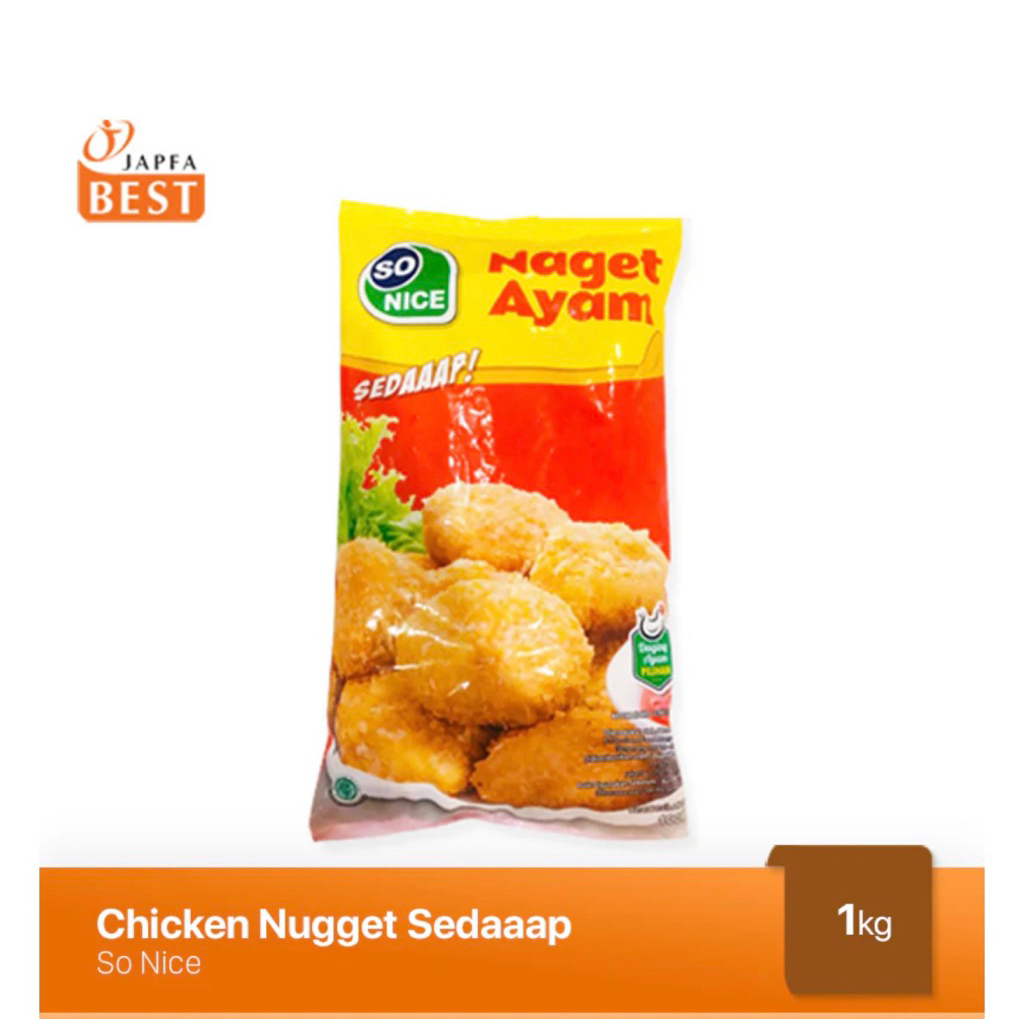 

So nice Naget Ayam 1kg - Nugget Ayam Sedaap 1kg