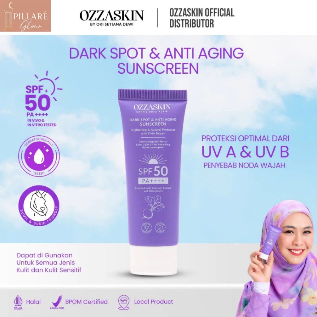 Sunscreen SPF 50 PA ++++ OZZASKIN By Oki Setiana Dewi