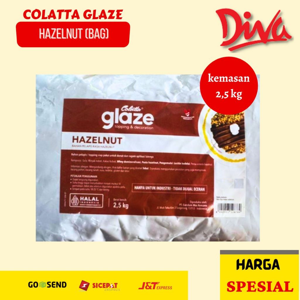 

[2,5kg ] Colatta Glaze Hazelnut | lOlesan Donat Colatta Glaze Hazelnut