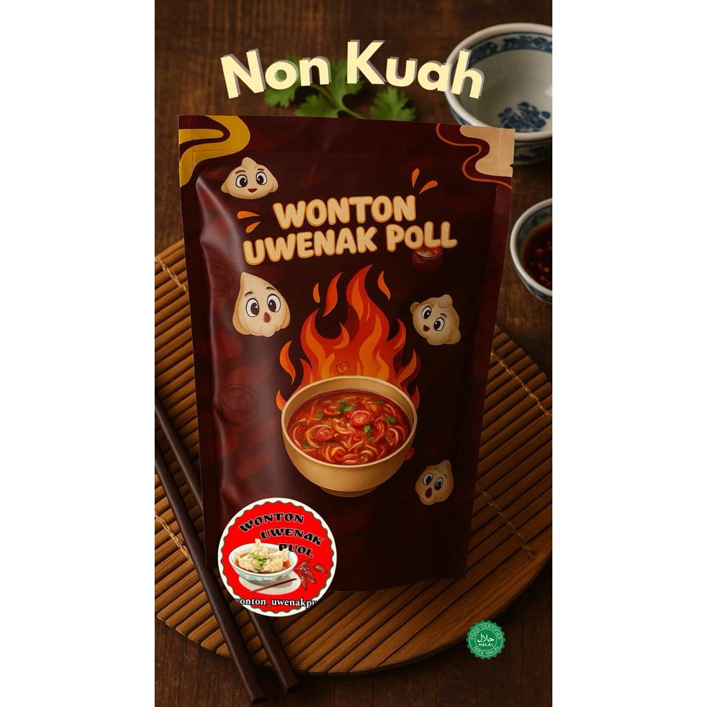 

Wonton Uwenak Puol Non Kuah 5 Pcs