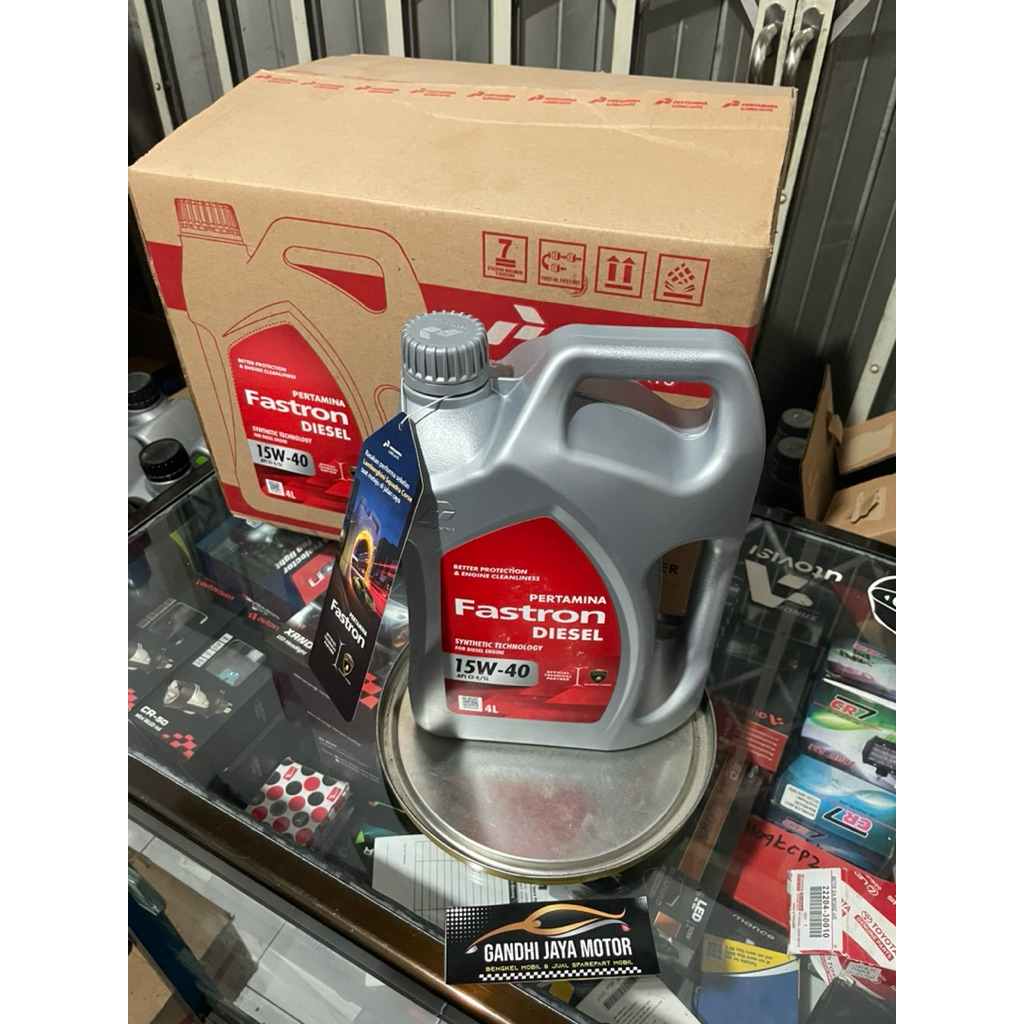 ORI PERTAMINA FASTRON UNTUK DIESEL 15W - 40 4LITER / 1GALON