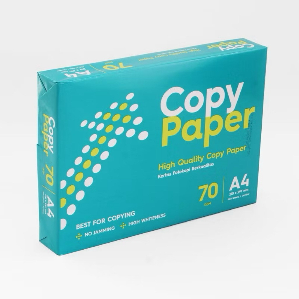 

Kertas A4 Copy Paper E-Paper Epaper / Kertas A4 / Kertas HVS / Kertas A4 Putih 21 cm x 29,7 cm 70gsm