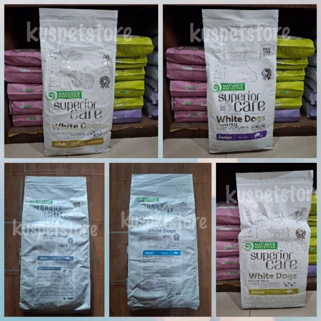 Gojek Makanan Anjing / Dogfood Natures Protection Superior Care White Dog Junior/ Adult 10kg