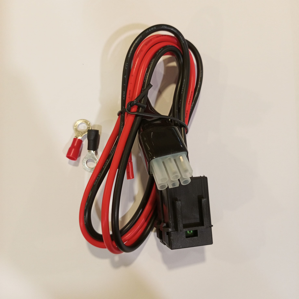 Kabel DC cord 6 pin untuk radio HF SSB Icom Kenwood Yaesu dan Alinco include Skun