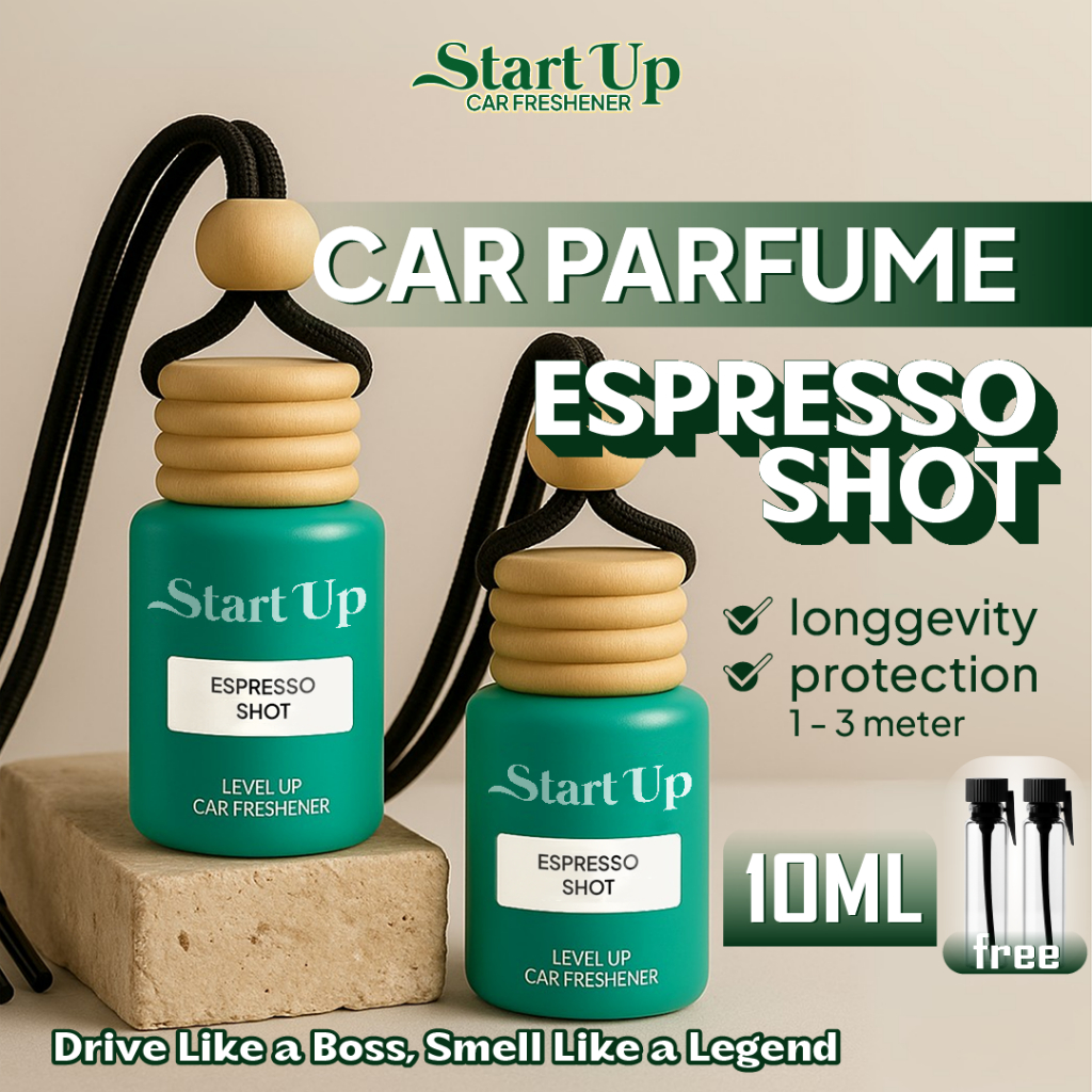 STARTUP Parfum Mobil ESPRESSO SHOT Pengharum Anti Mual Pewangi Kopi Pekat, Bold & Membangkitkan Ruan