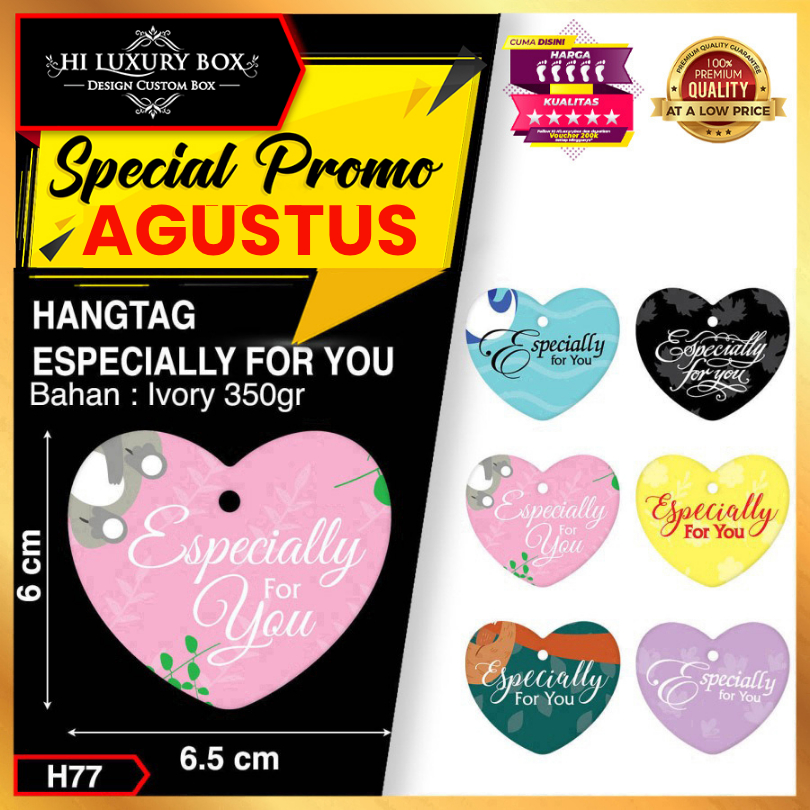 

Hangtag|Hangtag Murah|Hangtag Especially For You|Hangtag Ivory|H77