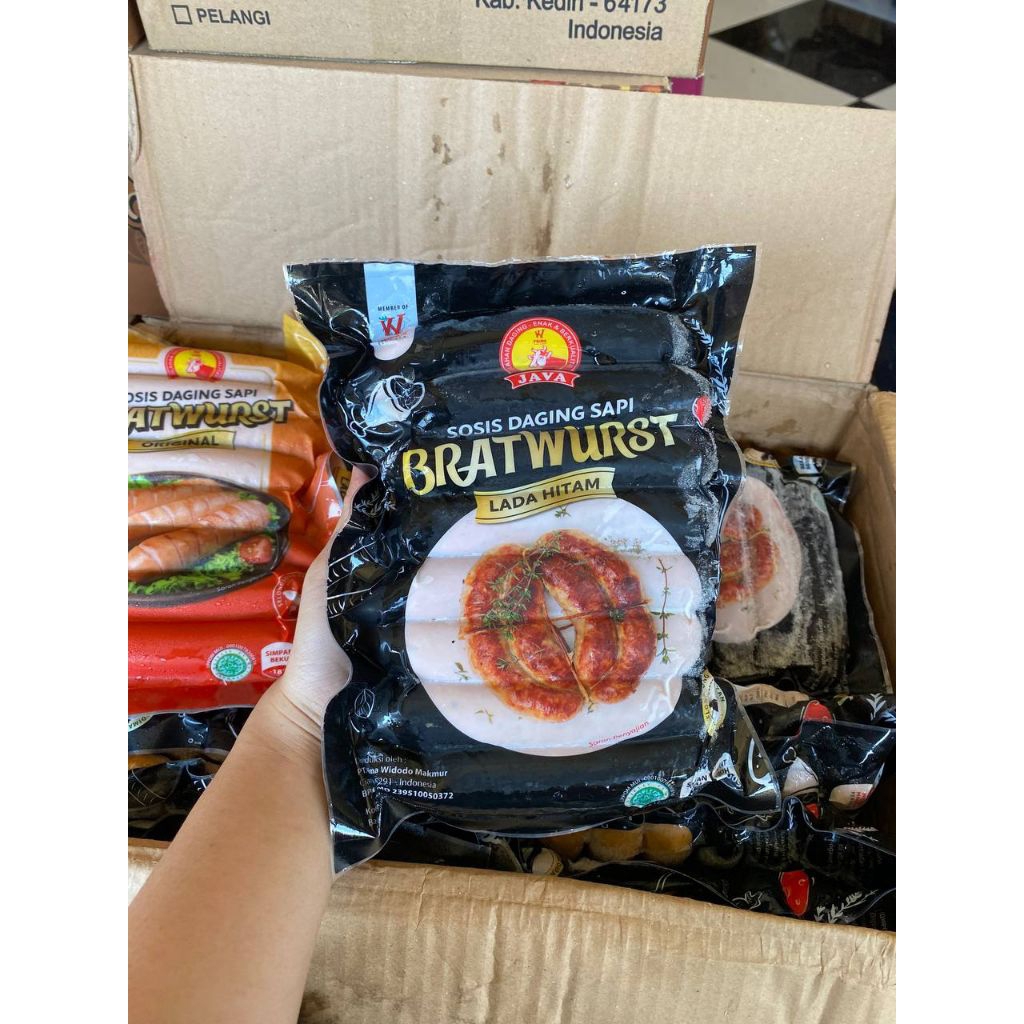

Sosis Java Bratwurst Lada Hitam Isi 8