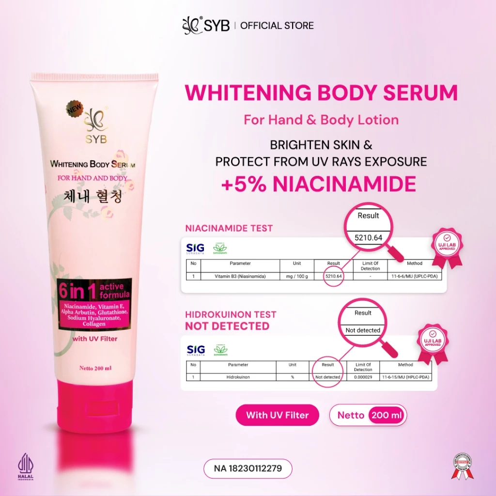 NEW SYB WHITENING BODY SERUM WITH COLLAGEN