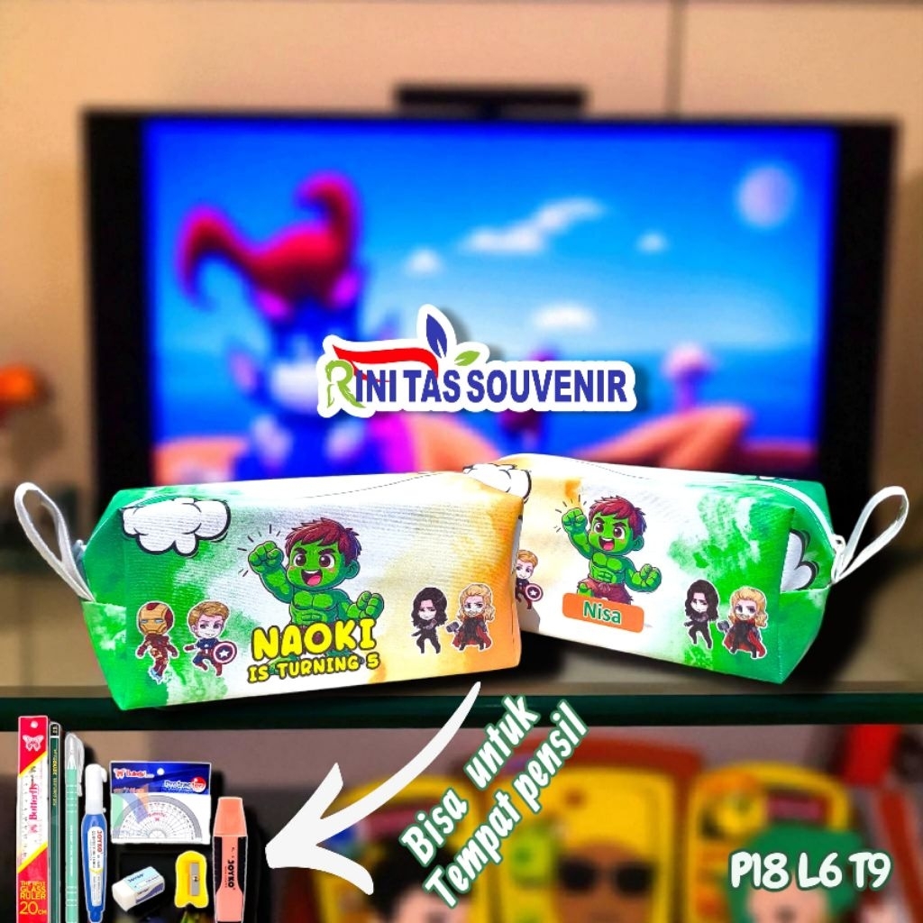 

Pouch Ultah Imitasi Pouch Resleting Pouch Tempat Pensil Anak Dompet Ulang Tahun