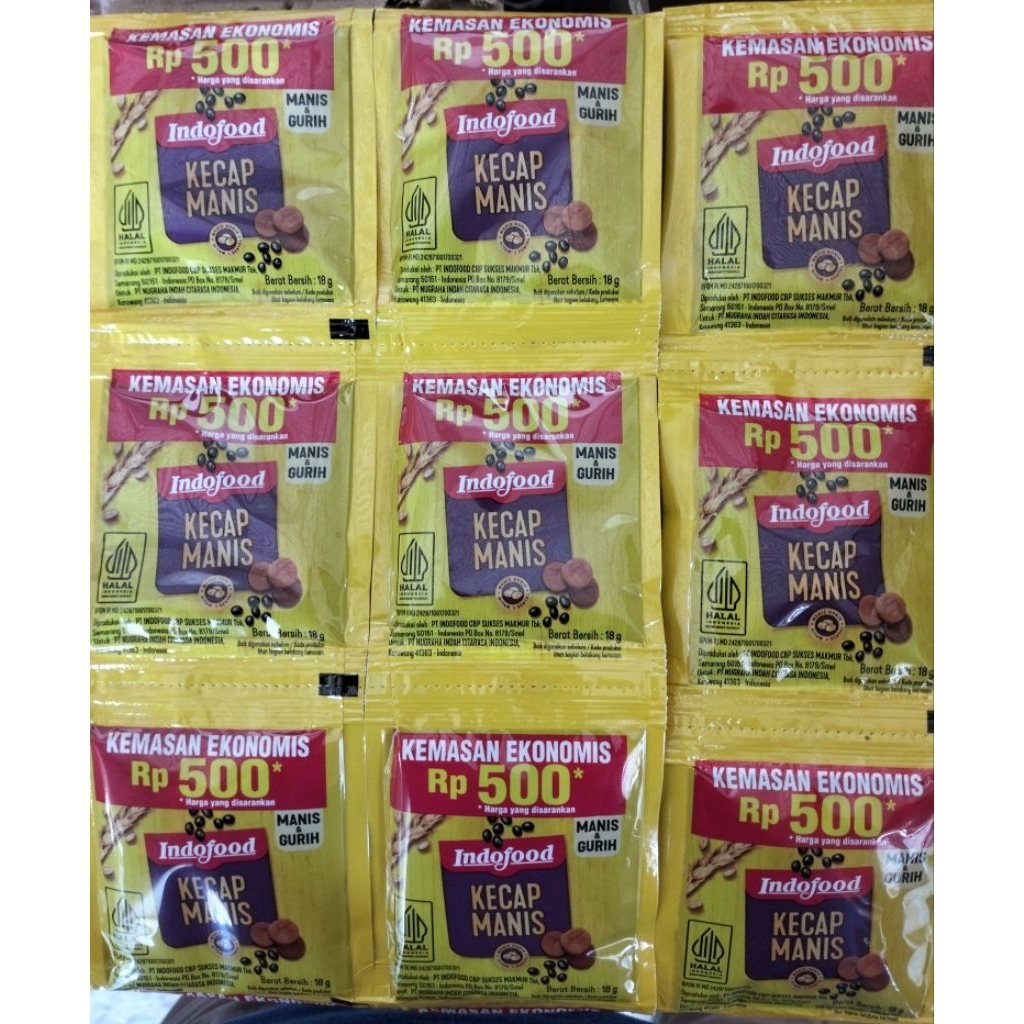 

Kecap Manis Indofood Saset 18 ml # 1Dus isi 20 hanger # _1 hanger isi 10 pcs _ (harga tertera 1 pcs)