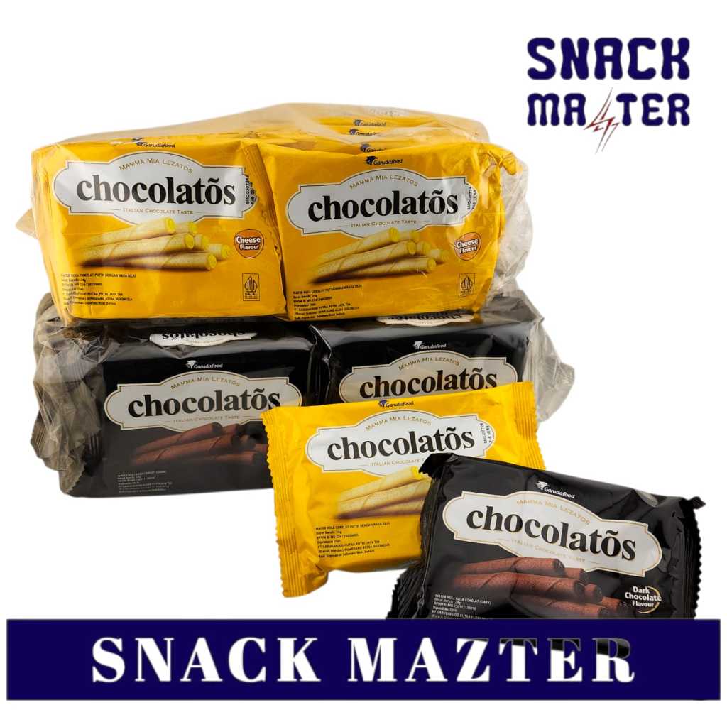 

Chocolatos Mini Wafer Roll PACK - Netto 27 gr x isi 10bks