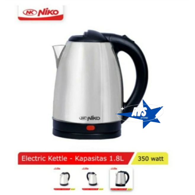 NIKO TEKO LISTRIK STAINLESS STELL 1.8 LITER NK EK18