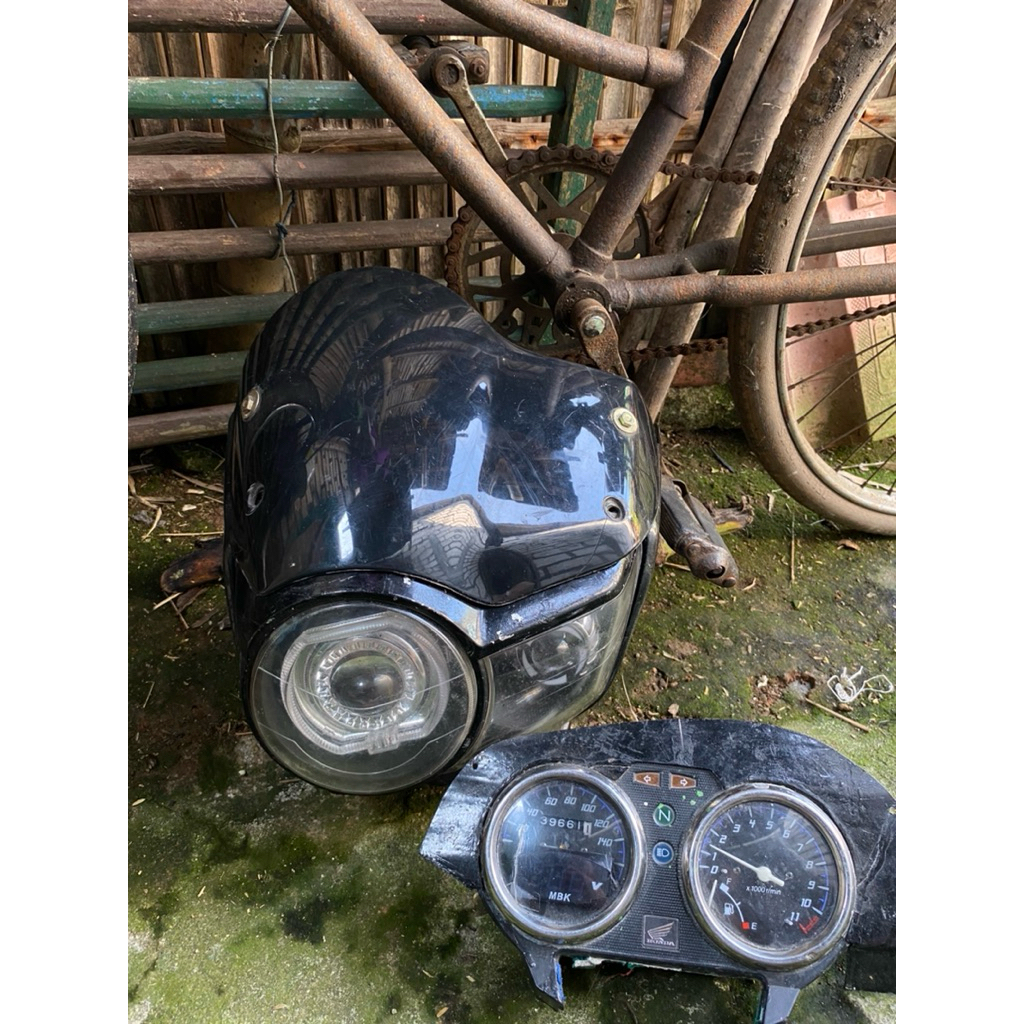 Lampu set Tiger pece copotan bawaan motor