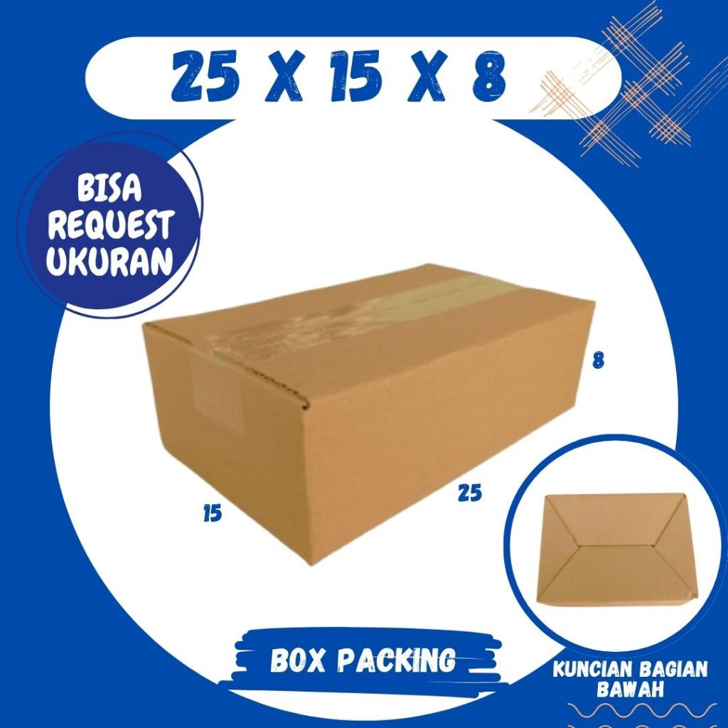 

Kardus 25x15x8 Box A0 Packing Karton Dus Kotak Kemasan kosmetik Jamu Obat Madu Malang Grosir