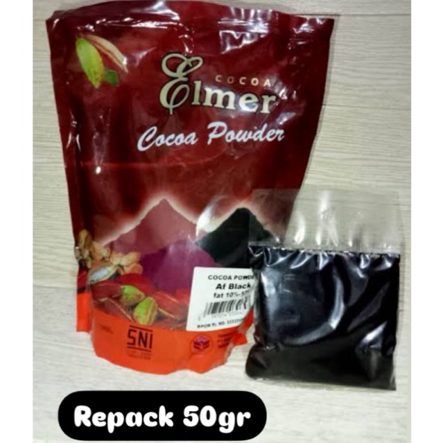 

(REPACK 50 GR) ELMER COKLAT BUBUK AFRICAN BLACK 10%-12% KILOAN
