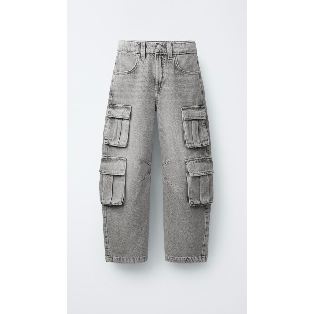 ZARA MultiCargo Pocket Jeans size 13-14y
