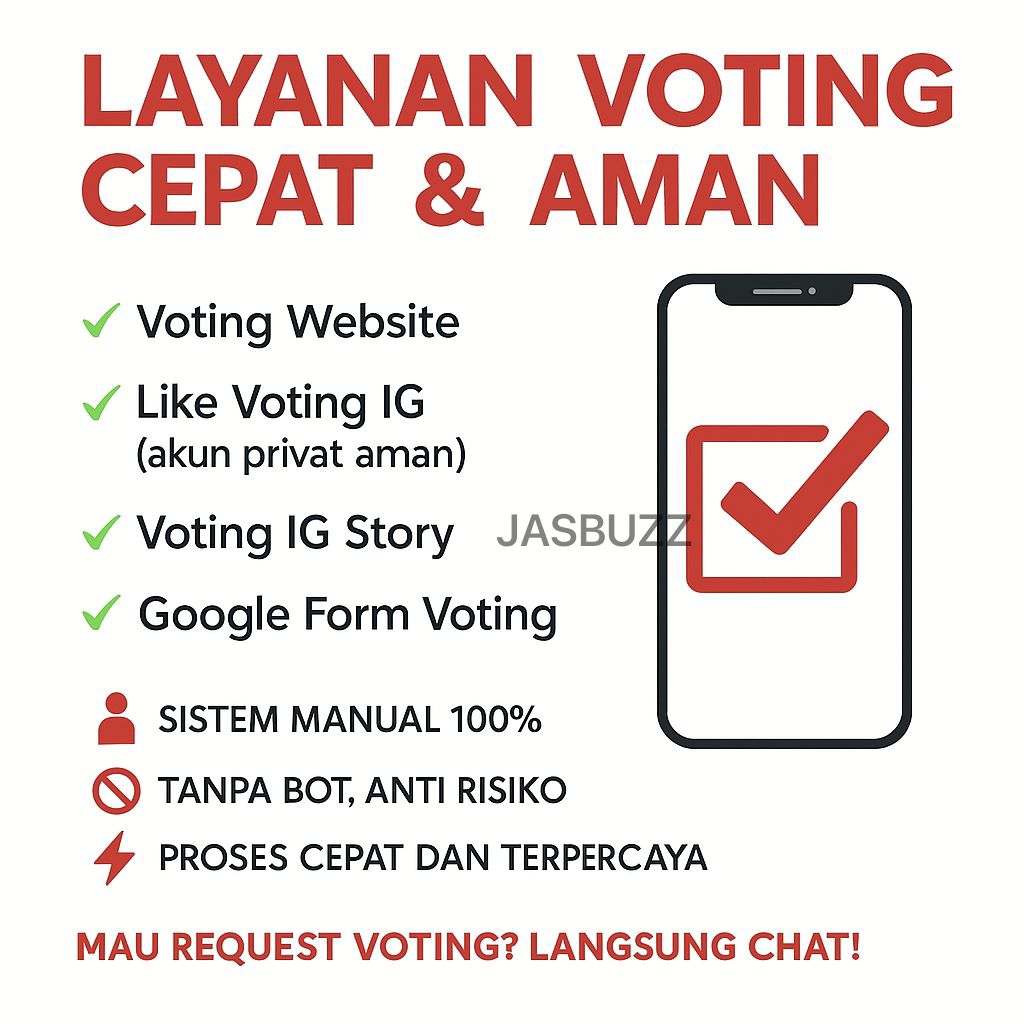 JasBuzz Vote Sosmed | Instagram Website & Gform