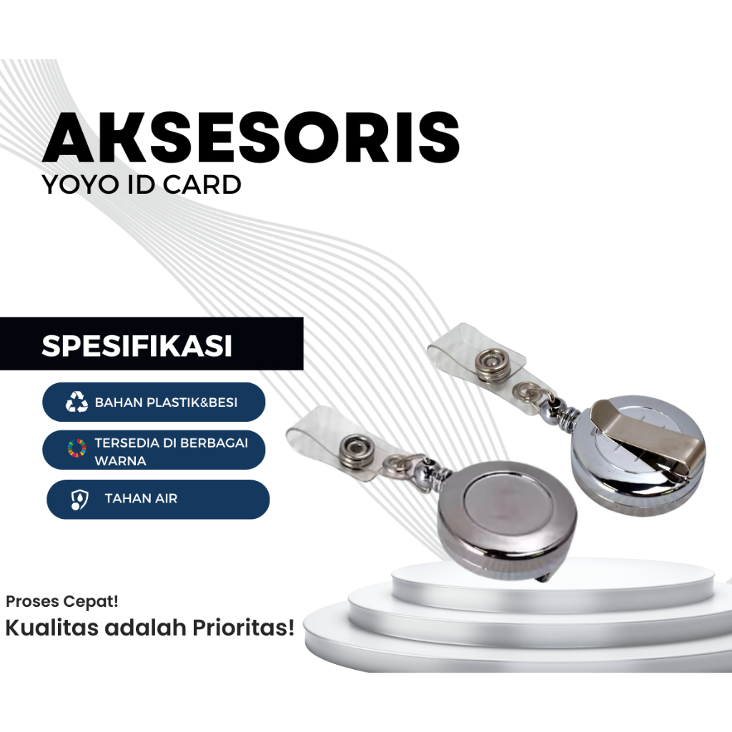 

Yoyo ID Card Gantungan ID Card Solid Lanyard
