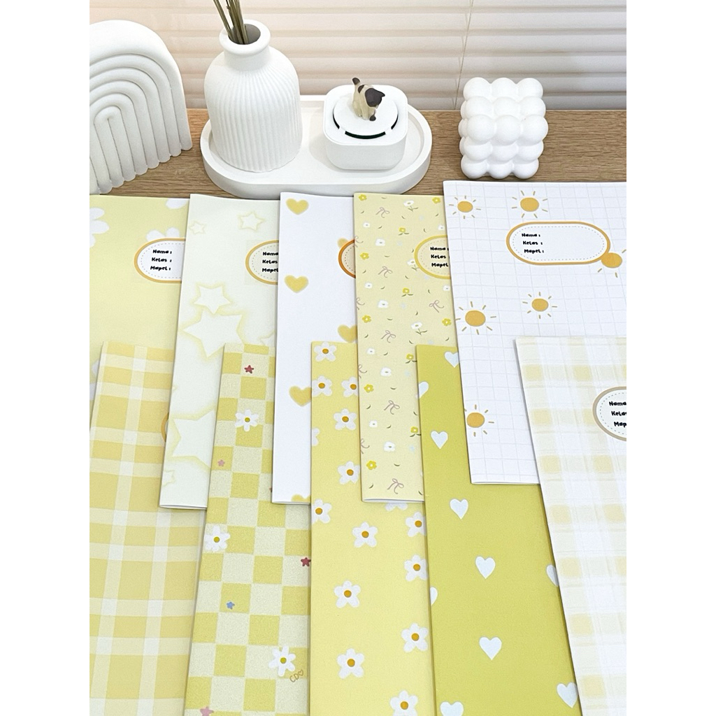 

Sampul buku Kuning aesthetic by ATKita.id (yellow series) - sampul buku 10 pcs untuk ukuran standart dan bigboss