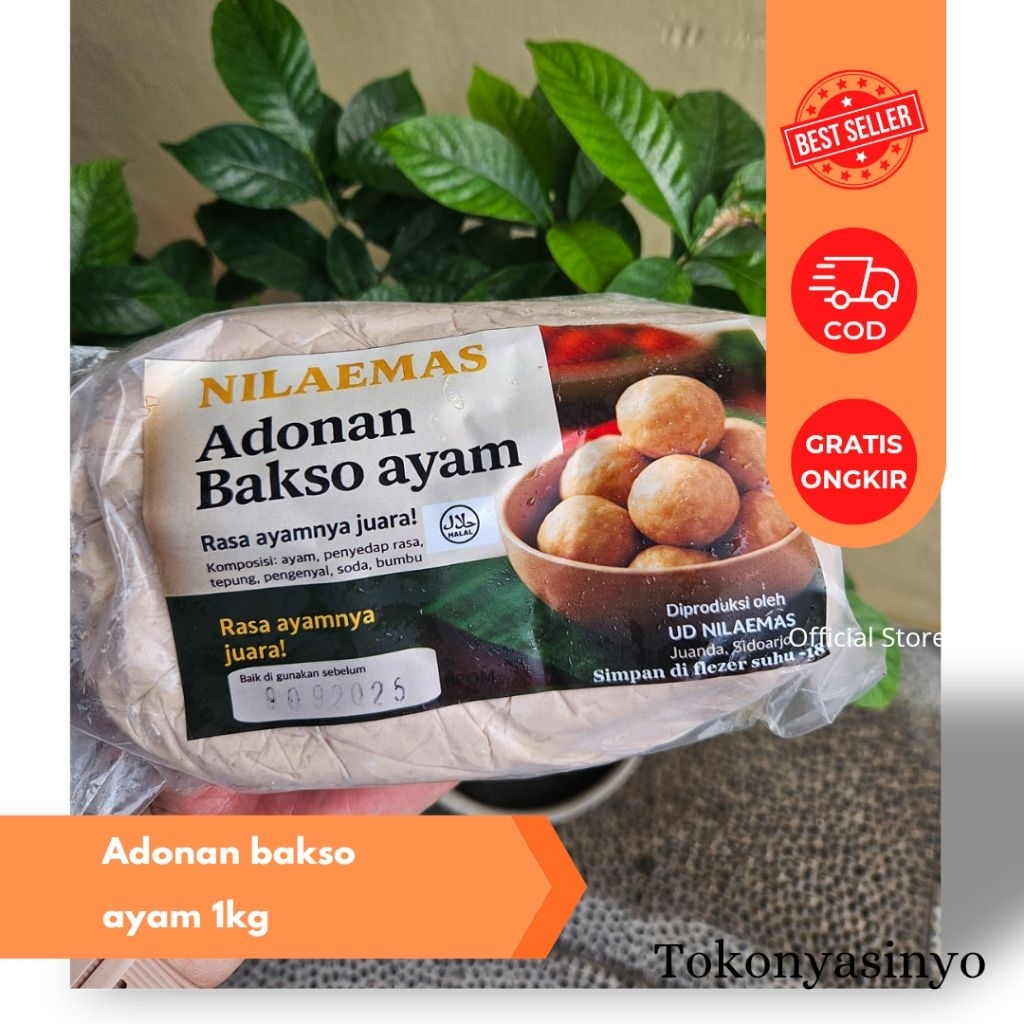 

Adonan Bakso Ori Ayam 1kg & Mix SAPI AYAM 1kg – NILAEMAS | Siap Bentuk & Rebus | Frozen Food