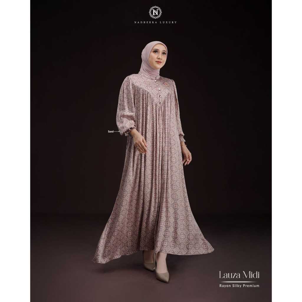 NADHEERA LUXURY / LAUZA MIDI DRESS / LAUZA SERIES / GAMIS NADHEERA LUXURY / GAMIS LAUZA BY NADHEERA 