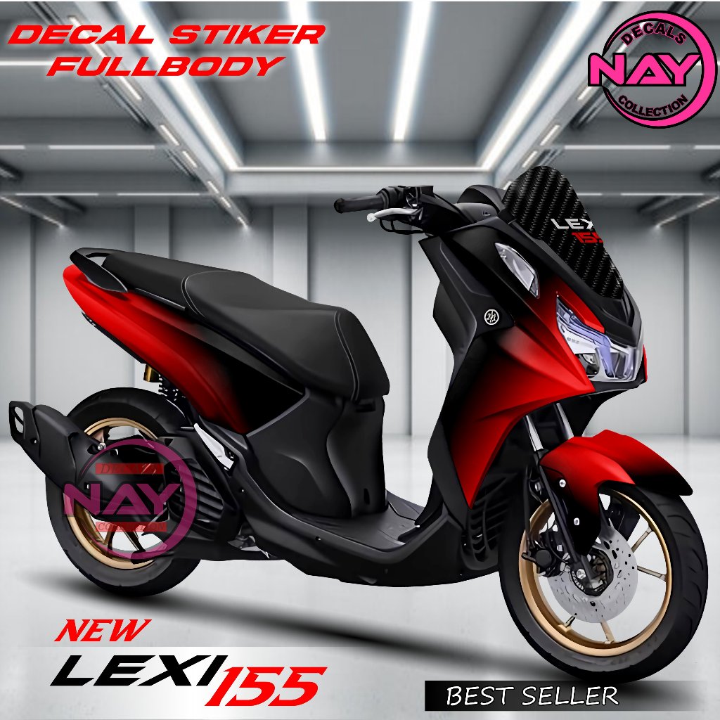 Decal Stiker Motor New Lexi 155 Fullbody motif Warna / Variasi Stiker New lexi Fullbody keren