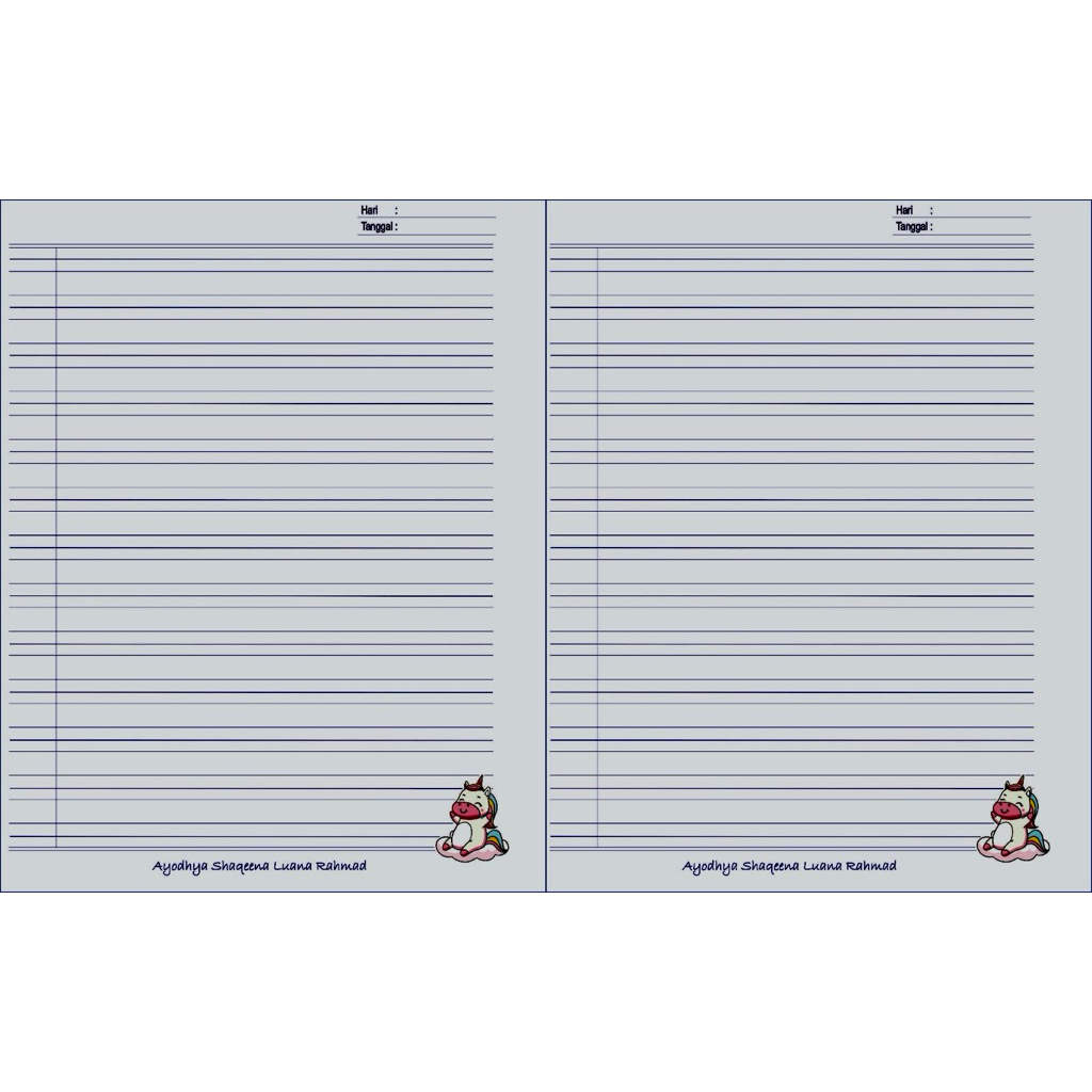 

Buku Halus Custom Cover by request