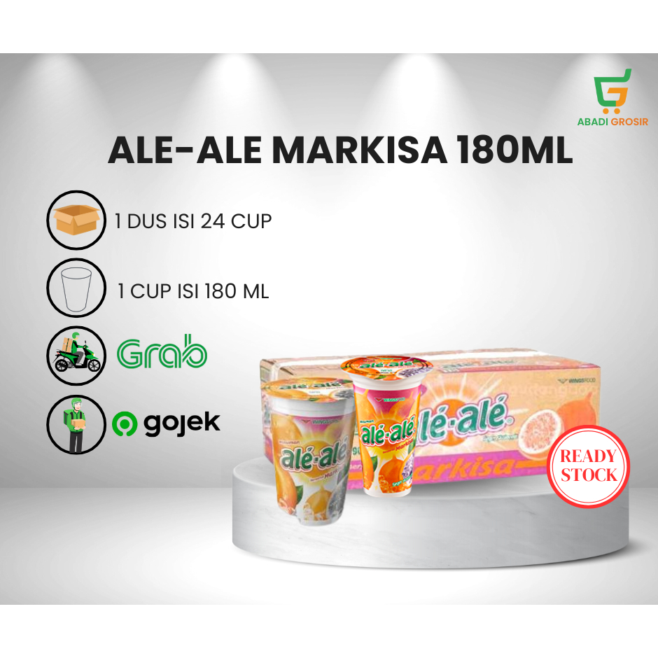 

ALE-ALE MARKISA 180ML ISI 24 CUP (1 DUS/1 PACK) MURAH