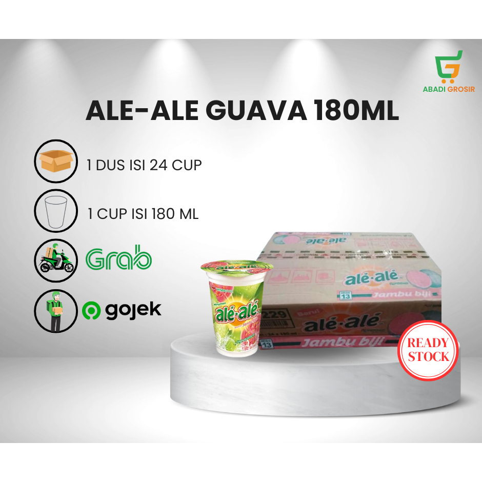 

ALE-ALE GUAVA/JAMBU BIJI 180ML ISI 24 CUP (1 DUS/1 PACK) MURAH
