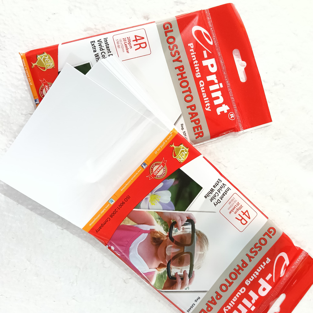 EPrint Glossy Photo Paper 4R / Kertas Photo Paper
