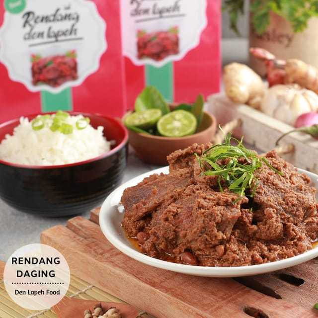 

RENDANG DEN LAPEH Rendang Daging Sapi/Ayam/Paru/Telur Rendang Padang Asli Padang 250 gram