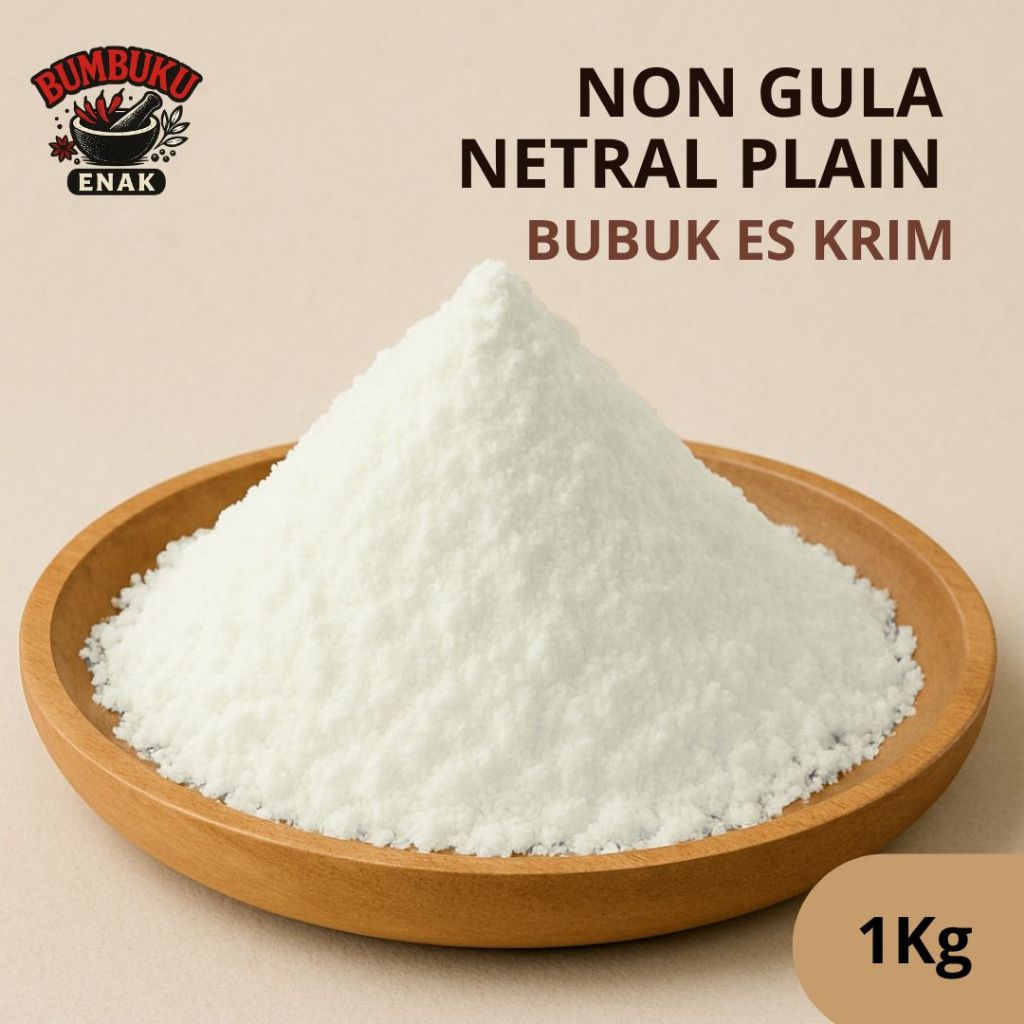 

Non Gula Netral Plain 1Kg – Bubuk Es Krim Netral Tanpa Rasa, Cocok untuk Campuran Dessert & Minuman