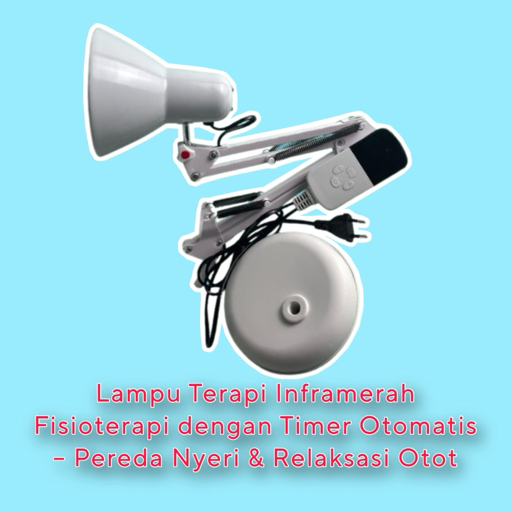 1 SET TIANG + LAMPU INFRAMERAH TERAPI NYERI OTOT – Timer Otomatis & Pengaturan Suhu Alat Fisioterapi