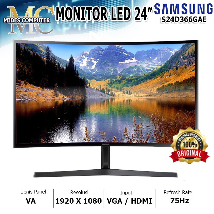 Monitor PC LED 24INCH LED MONITOR LG / SAMSUNG BARU