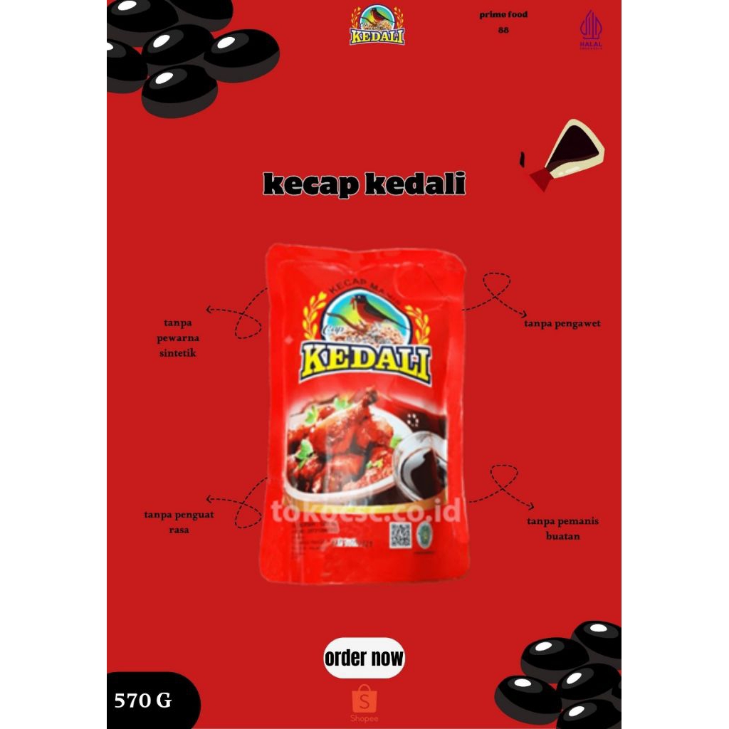 

Kecap Manis/Kecap Kedali/ Kecap Pouch 520ml/Menemani Masakan Bunda
