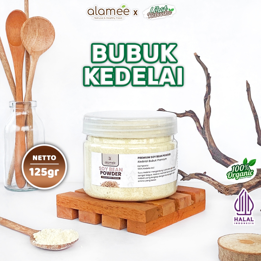 

ALAMEE Kedelai Bubuk Soybean Milk Powder Murni Kacang Kedele Soy Bean Susu 125gr LIHAT KEBUNKU