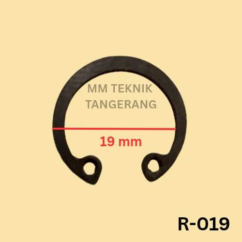 Snapring R19 H19 Snap ring Circlip Internal Retaining Tipe R H 19 Penahan bearing Sparepart R-19 H-1