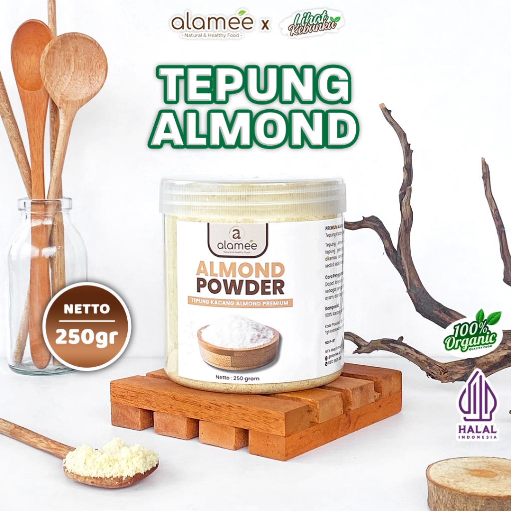 

ALAMEE Tepung Almond Untuk Kue Powder Flour Bubuk Almon Halus Gluten Free 250gr LIHAT KEBUNKU