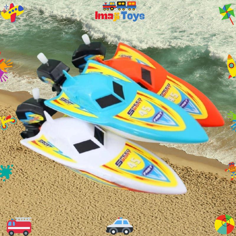 IMAJITOYS - Mainan Anak Speed Boat / Perahu Kapal Baling-Baling Air