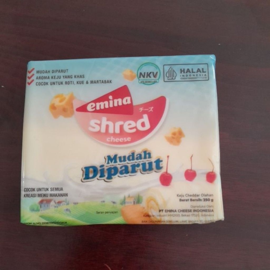 

Emina Cheese Shred/Keju Emina 250 gr