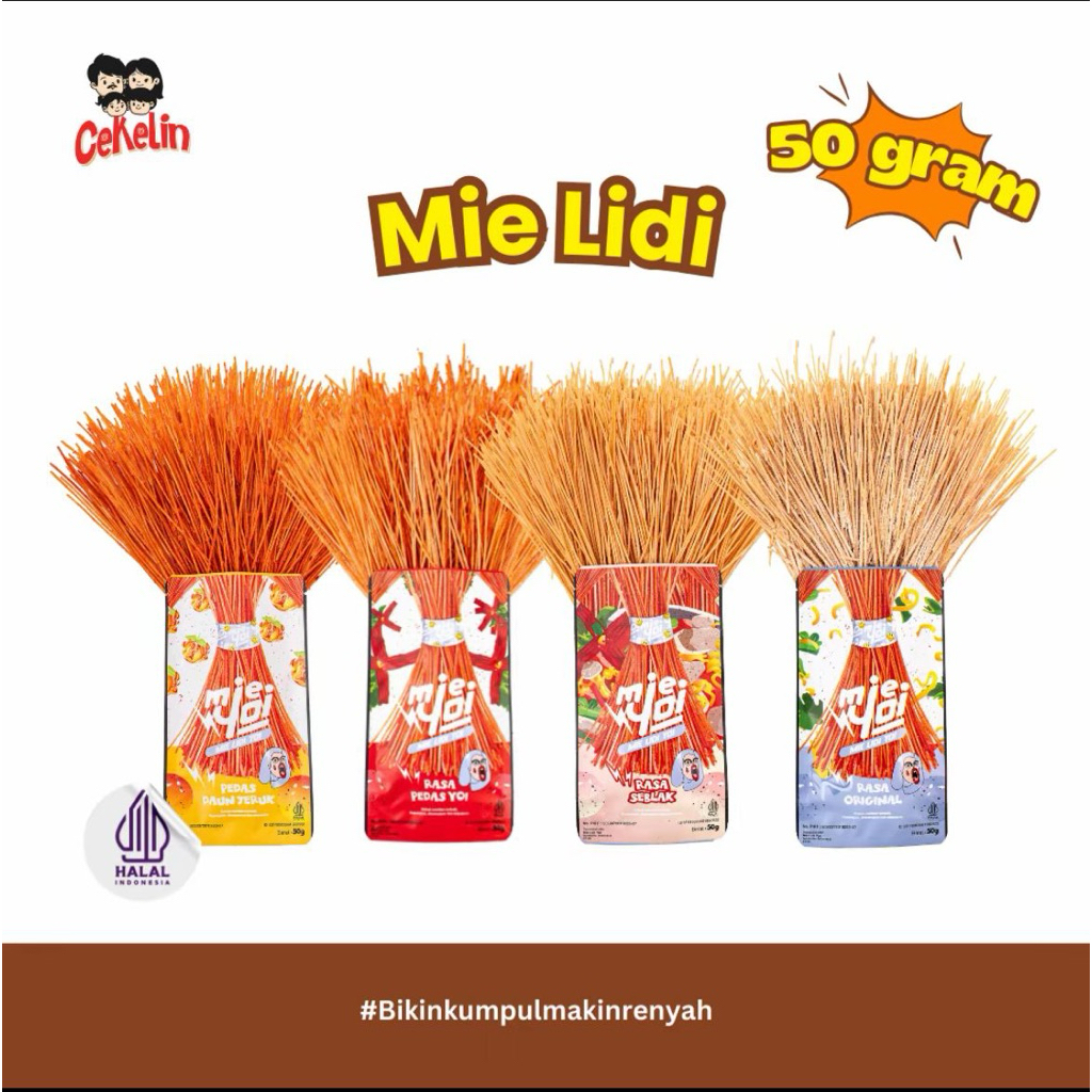 

CEKELIN Mie Lidi Snack Murah Gratis Ongkir