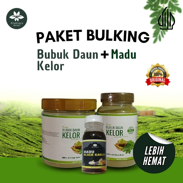 

Paket Bulking Alami Bubuk Daun Kelor Premium Dan Madu Murni Moringa Powder Original Asli