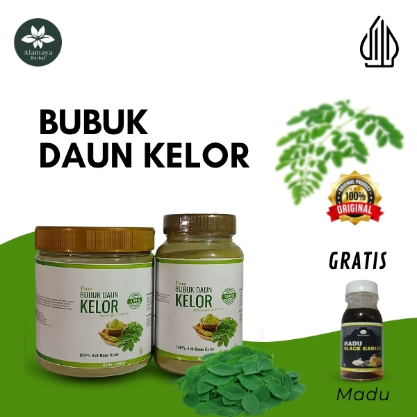 

PROMO HEMAT Bubuk Daun Kelor Premium Murni Alami Gratis Madu - Moringa Powder Original Super Halus